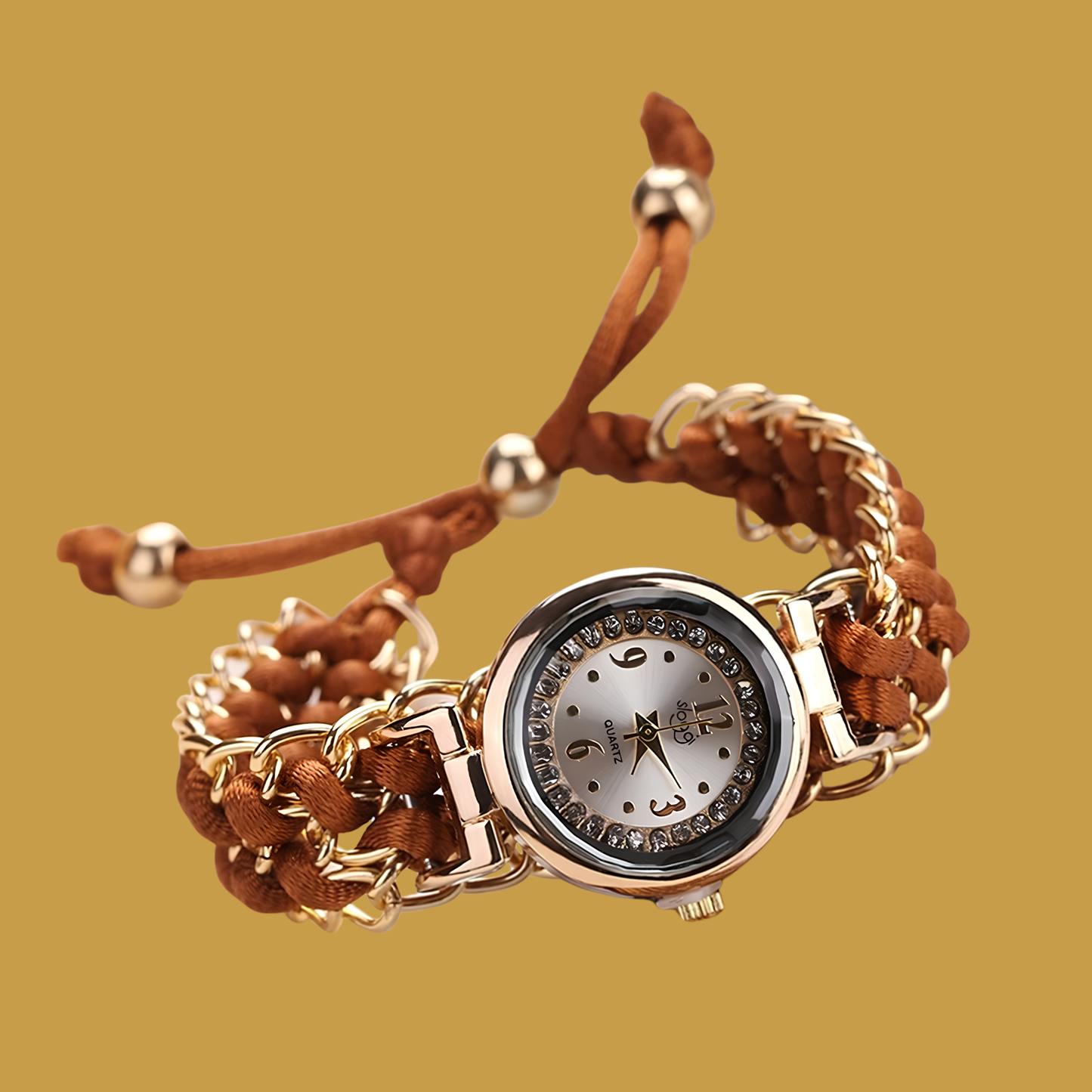 Girls Luxury Stylish Girls Analog Handmade Bracelet Rope Watch