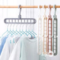 (Pack of 5)  Adjustable Multipurpose Plastic Hangers