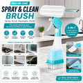 4 In 1 Double Sided Window Cleaning Squeegee With Spray Bottle