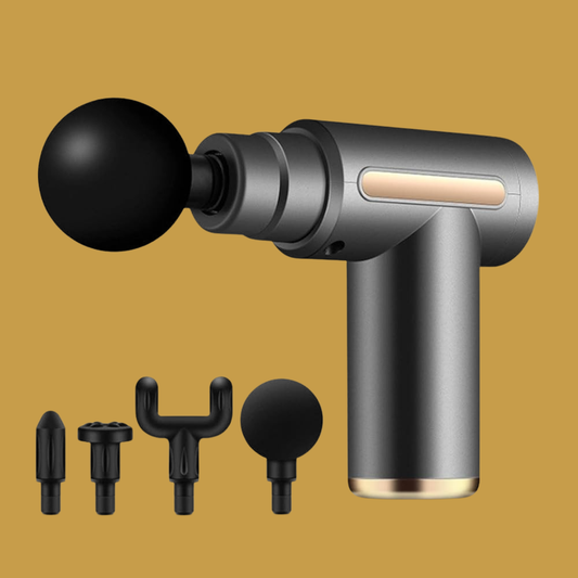 Portable Deep Tissue Massage Gun – 4 Massage Heads