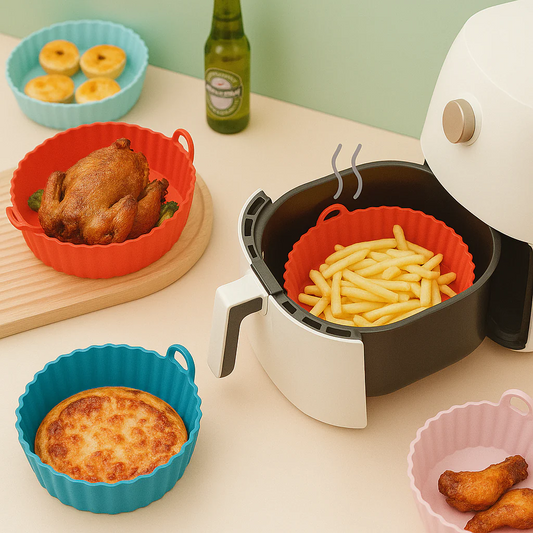 Silicone Air Fryer Basket – Reusable, Non-Stick, Heat-Resistant
